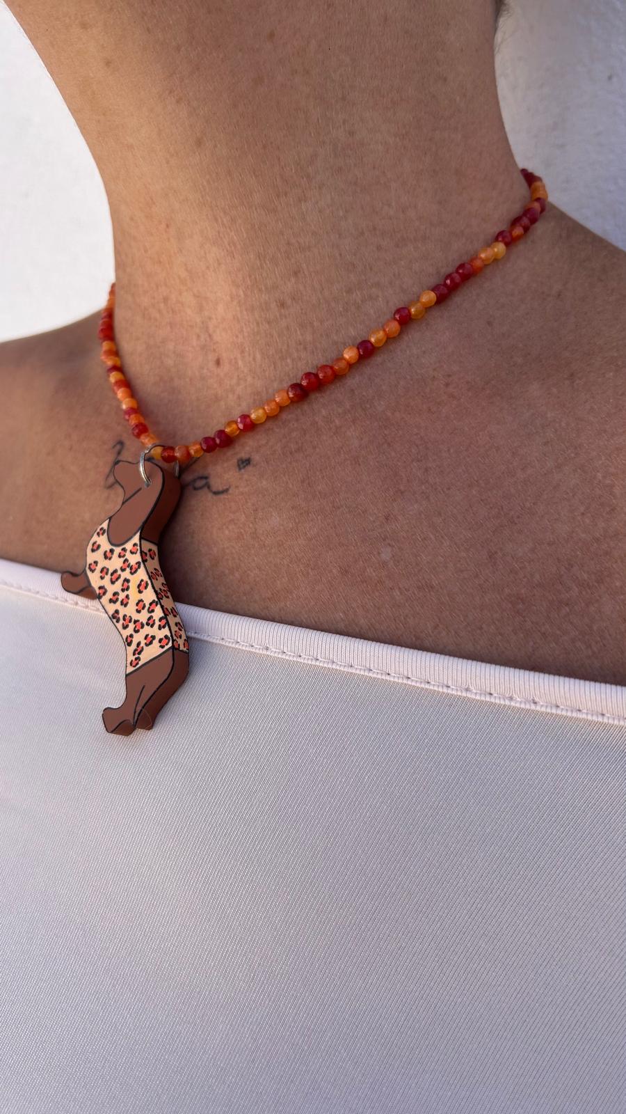 Collar Greta Leopardo