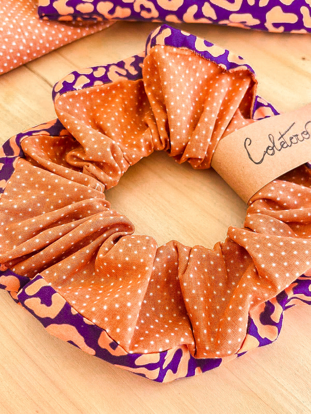 Coletero Leopardo Naranja y Morado