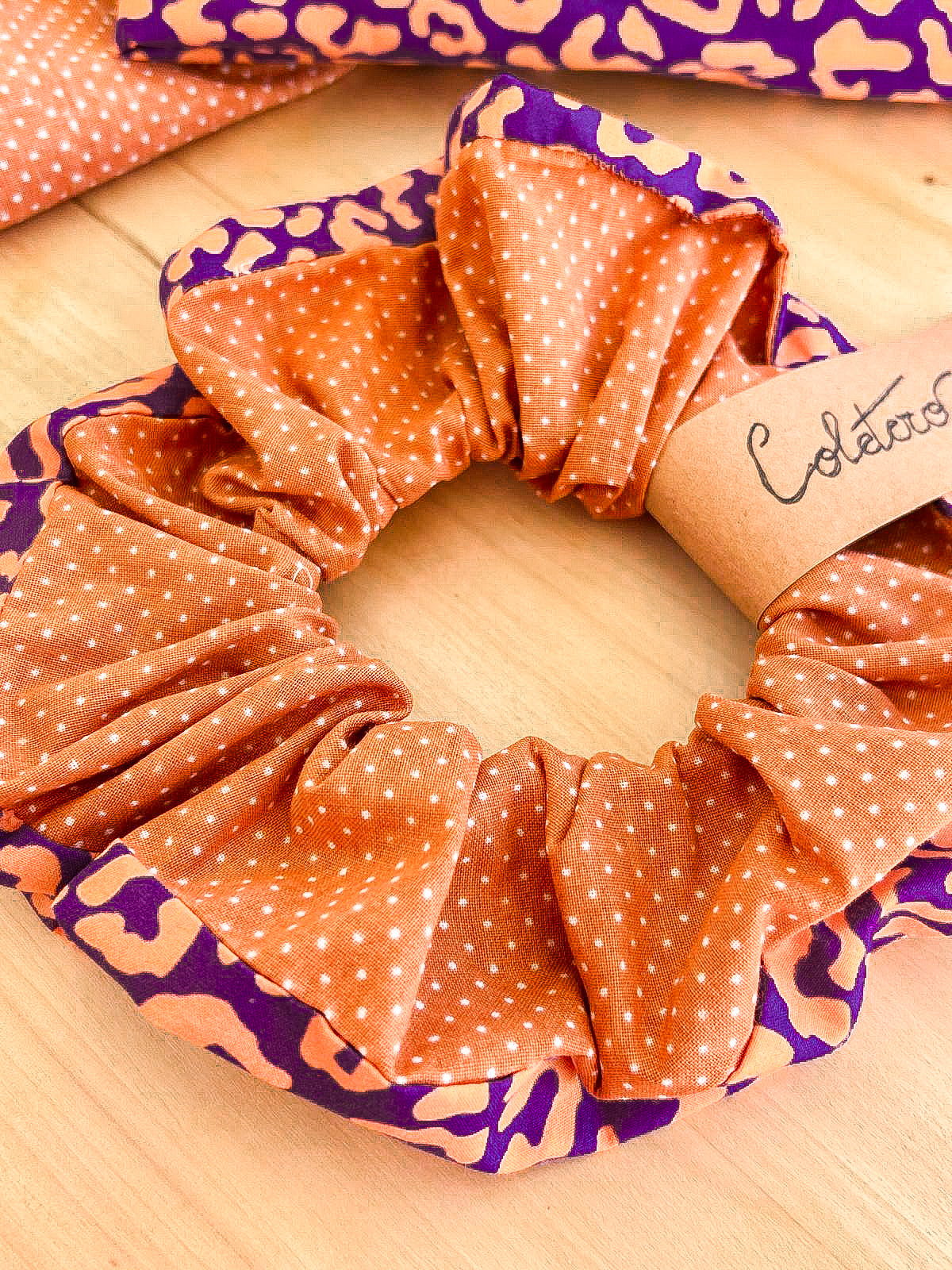 Coletero Leopardo Naranja y Morado