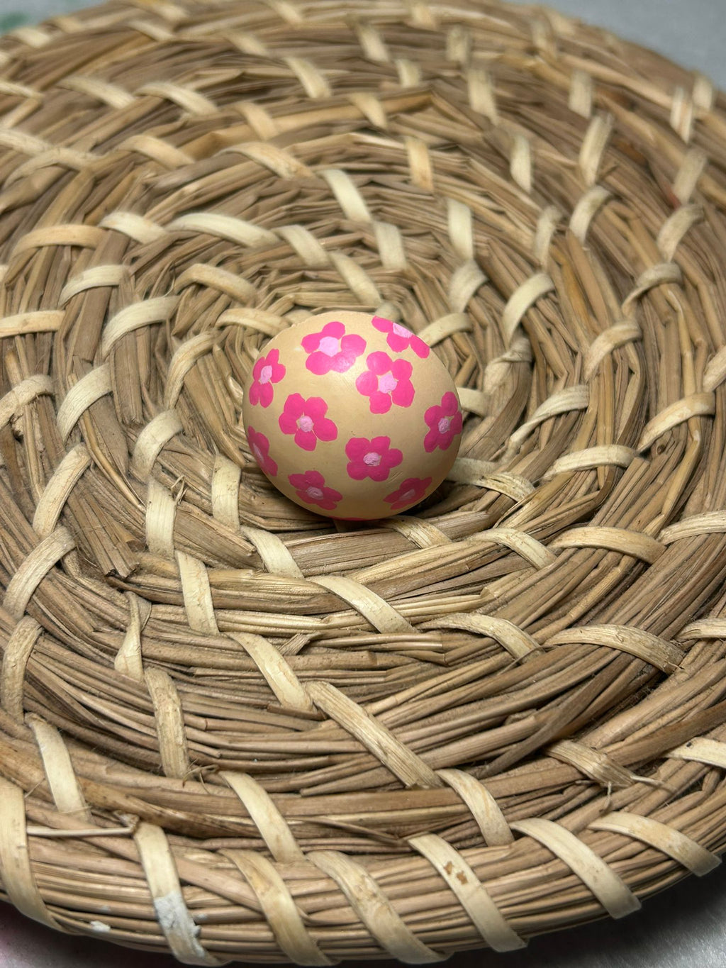 Anillo círculo flor rosa