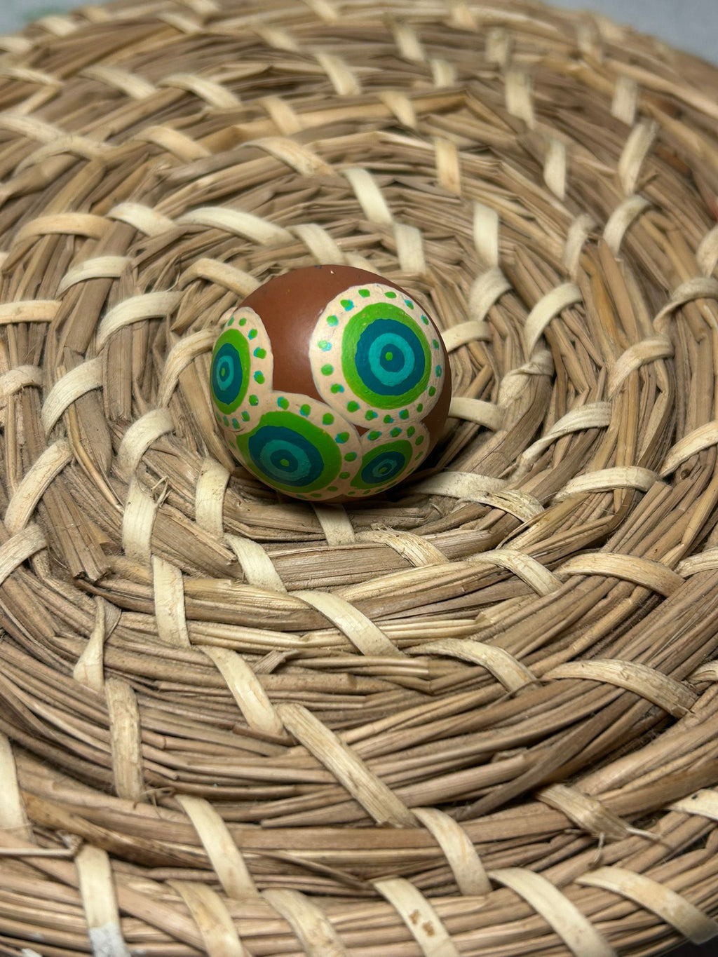 Anillo circulo marrón
