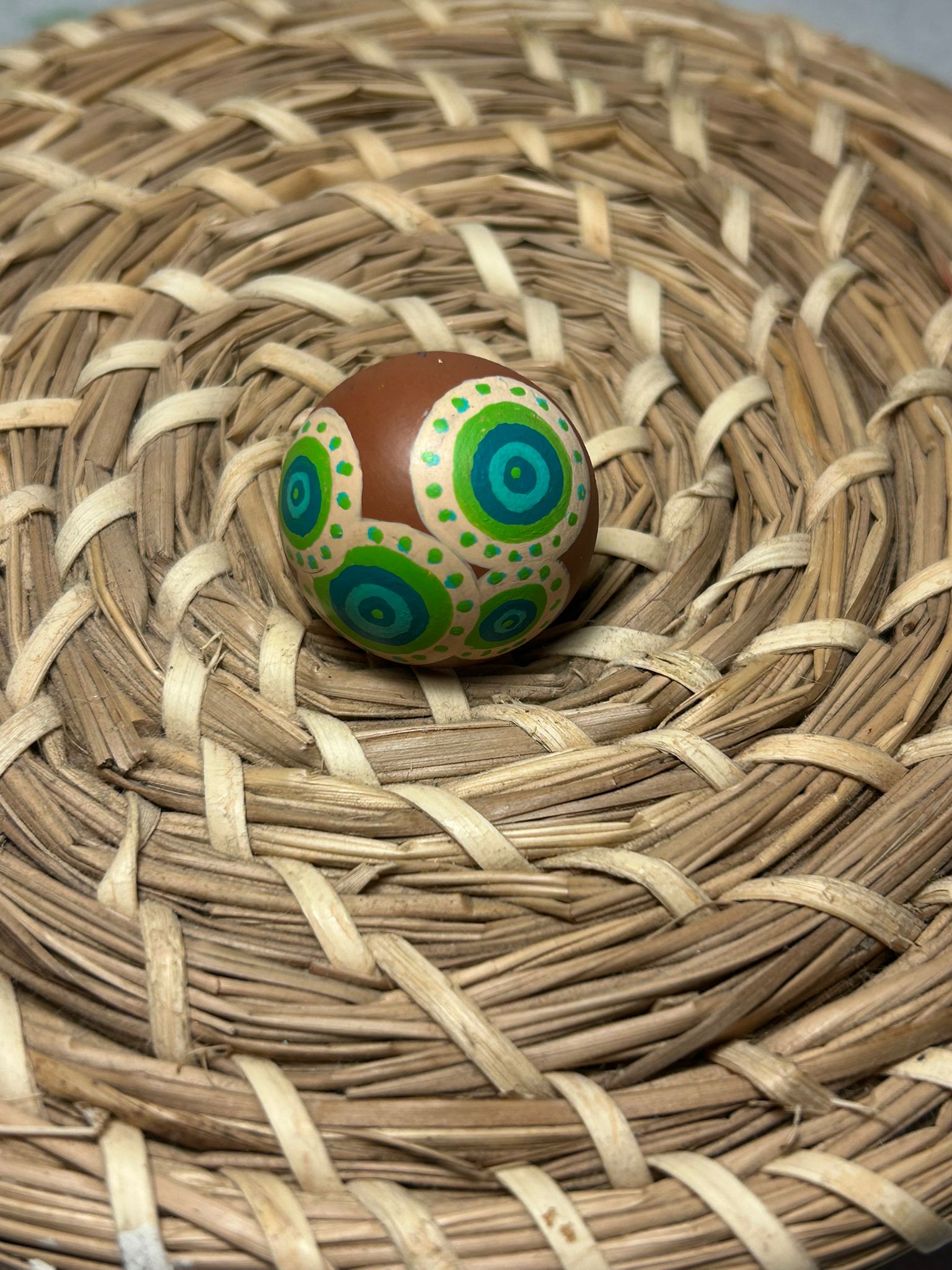 Anillo circulo marrón