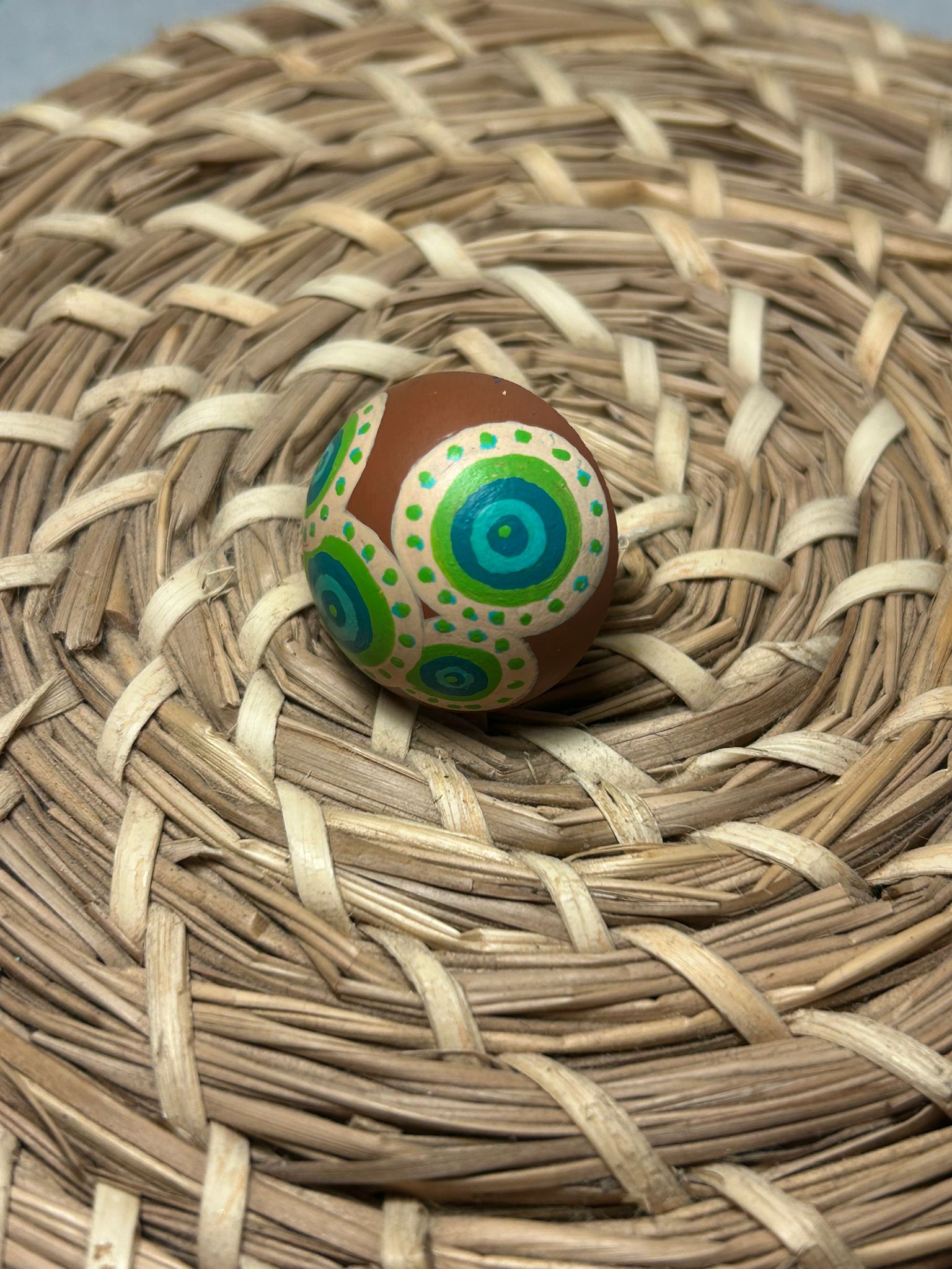 Anillo circulo marrón