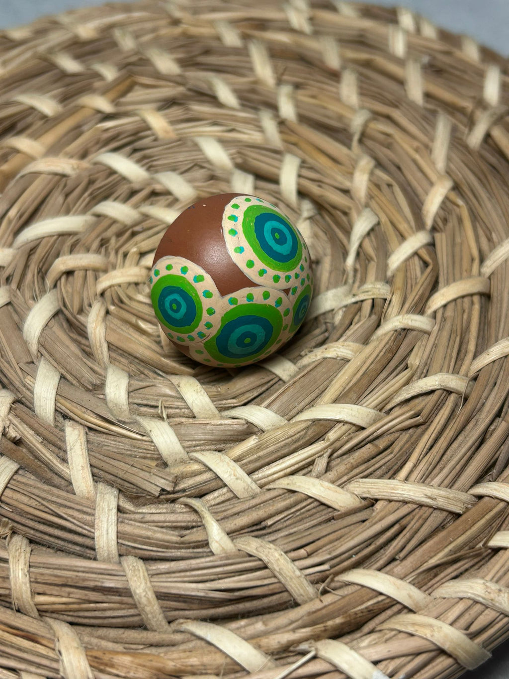 Anillo circulo marrón