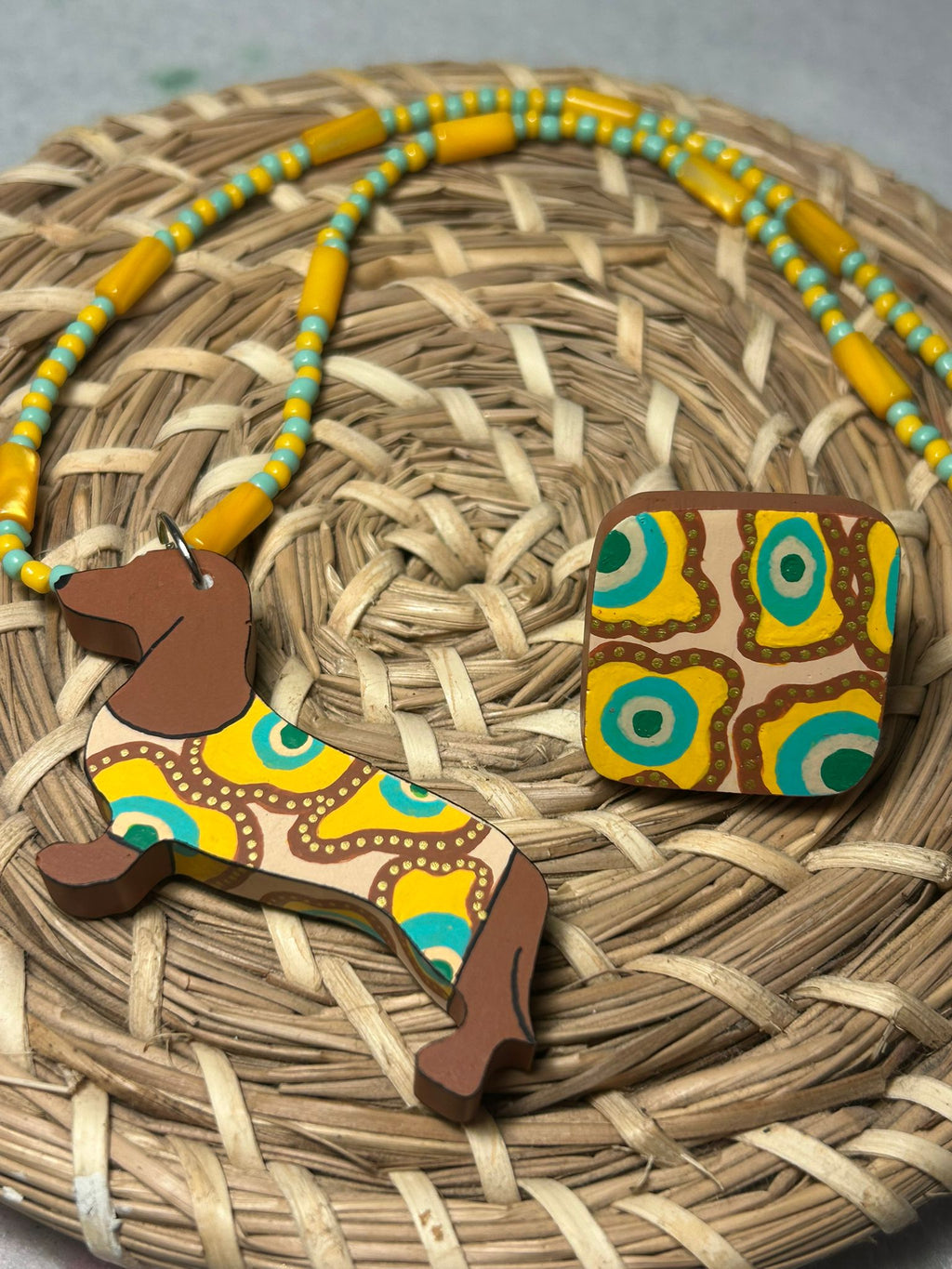 Conjunto Greta y anillo abstracto