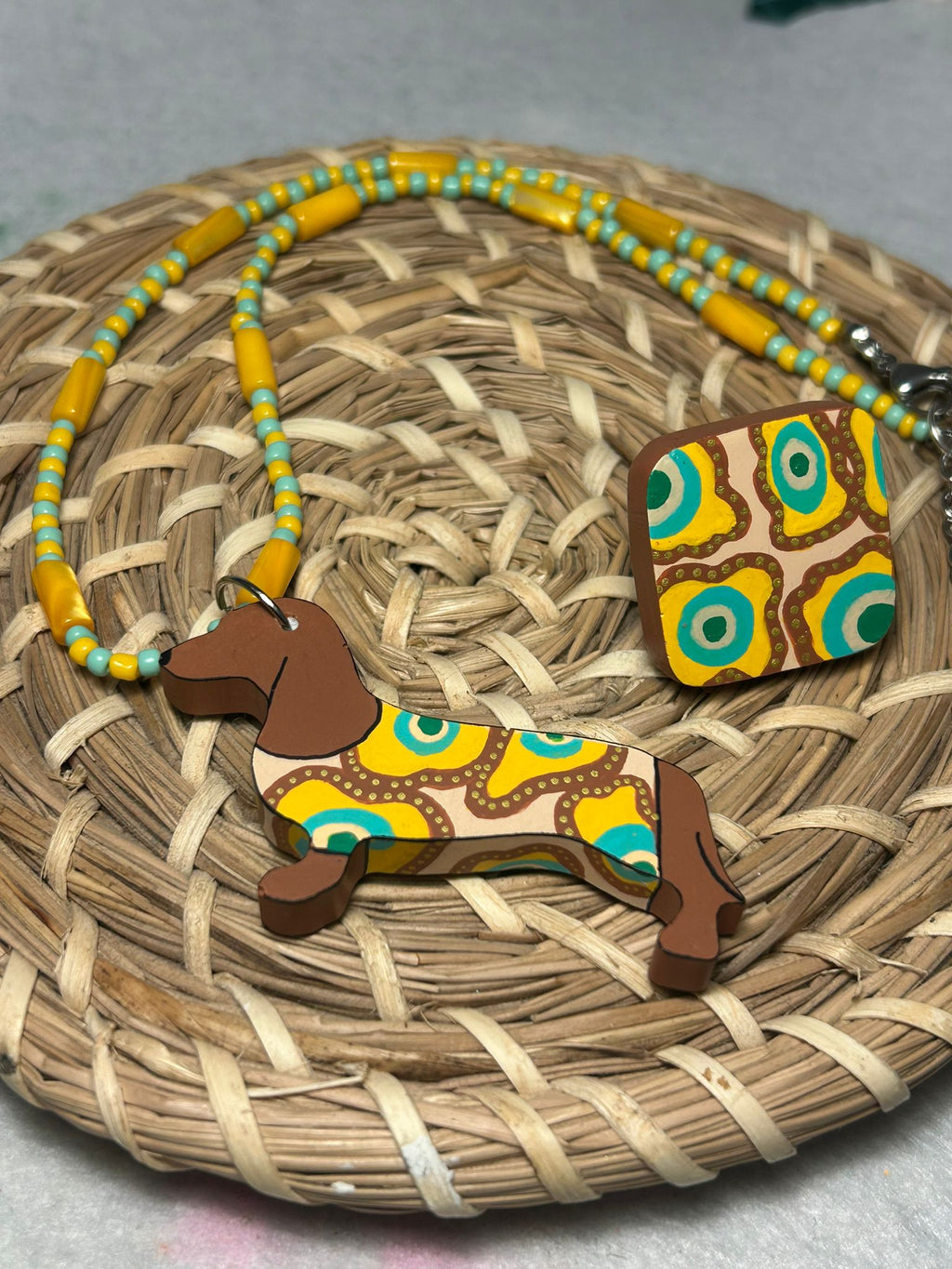 Conjunto Greta y anillo abstracto