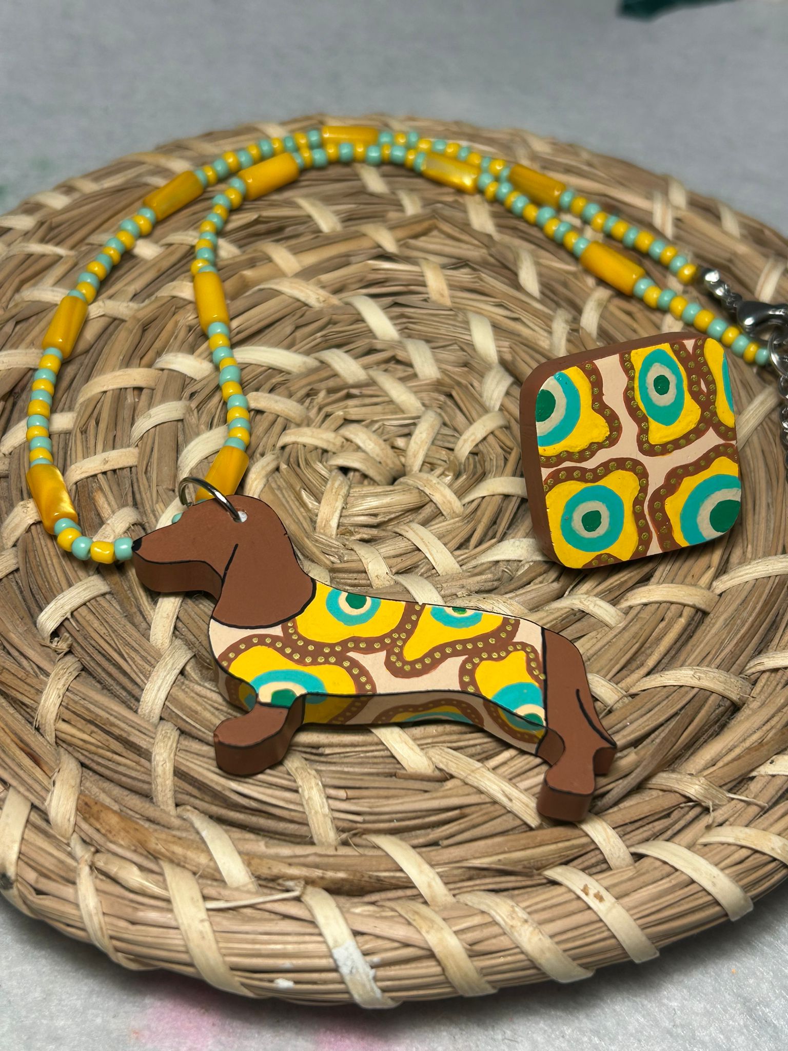 Conjunto Greta y anillo abstracto